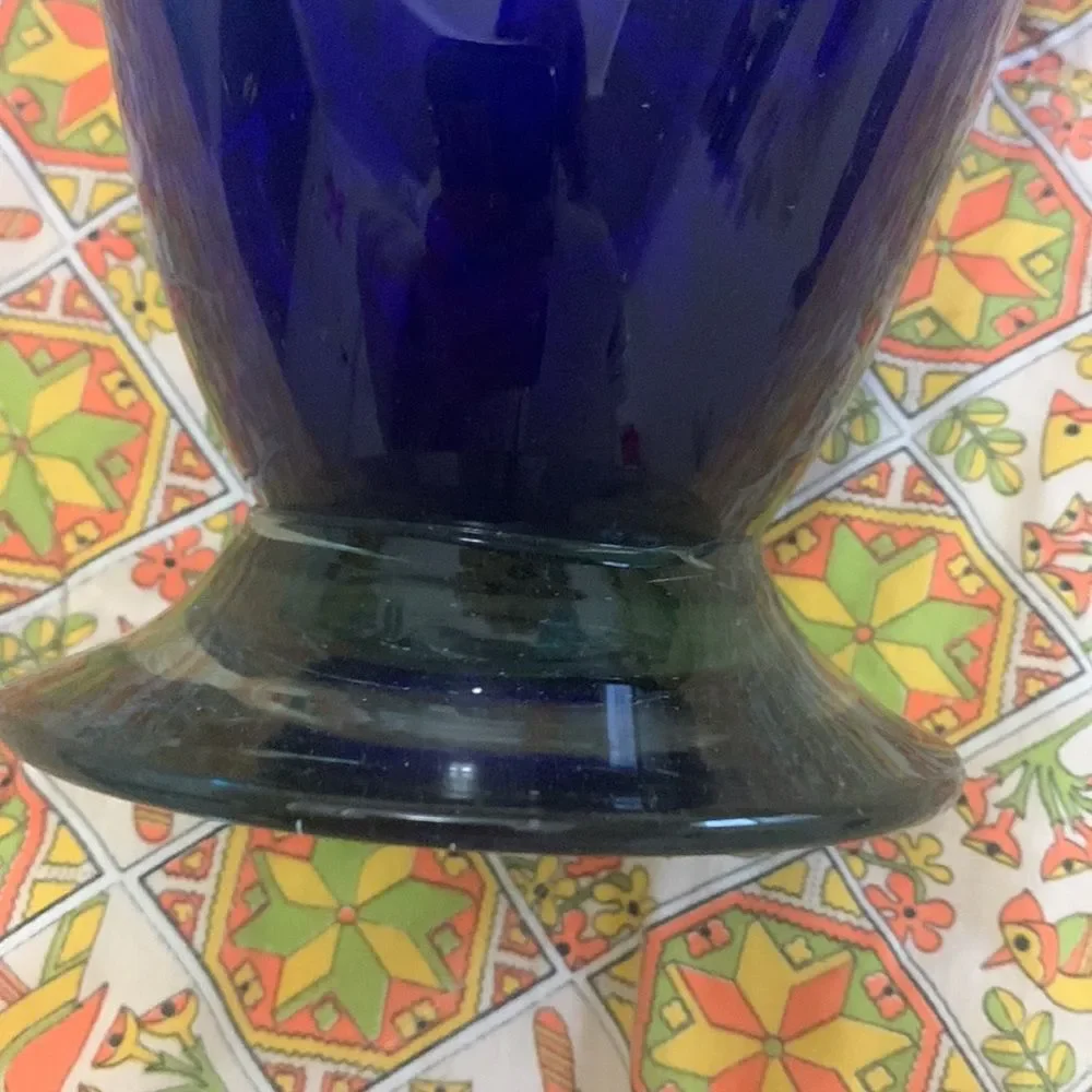 Blue cobalt vase